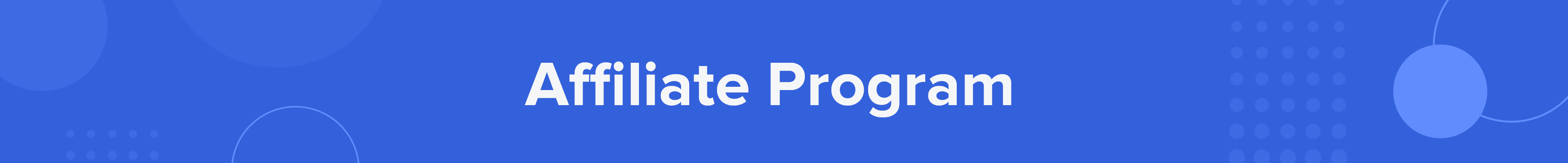 Affiliate Program Banner