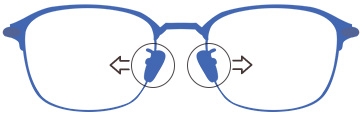 Wire Frame Glasses High Adjustment